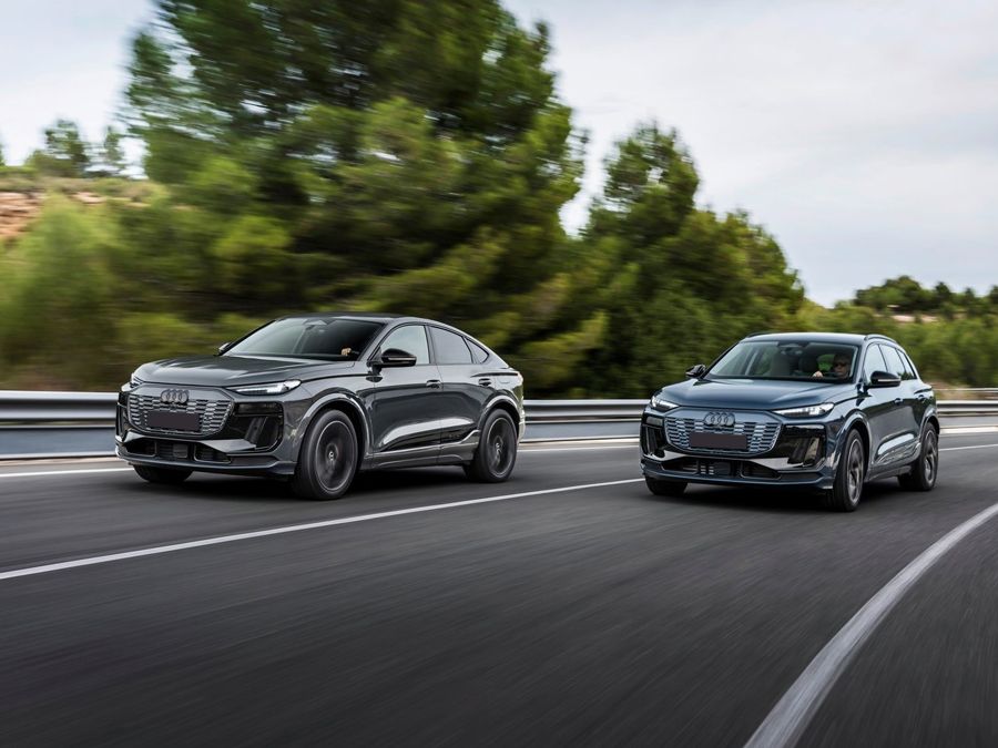 Audi Q6 Sportback on road