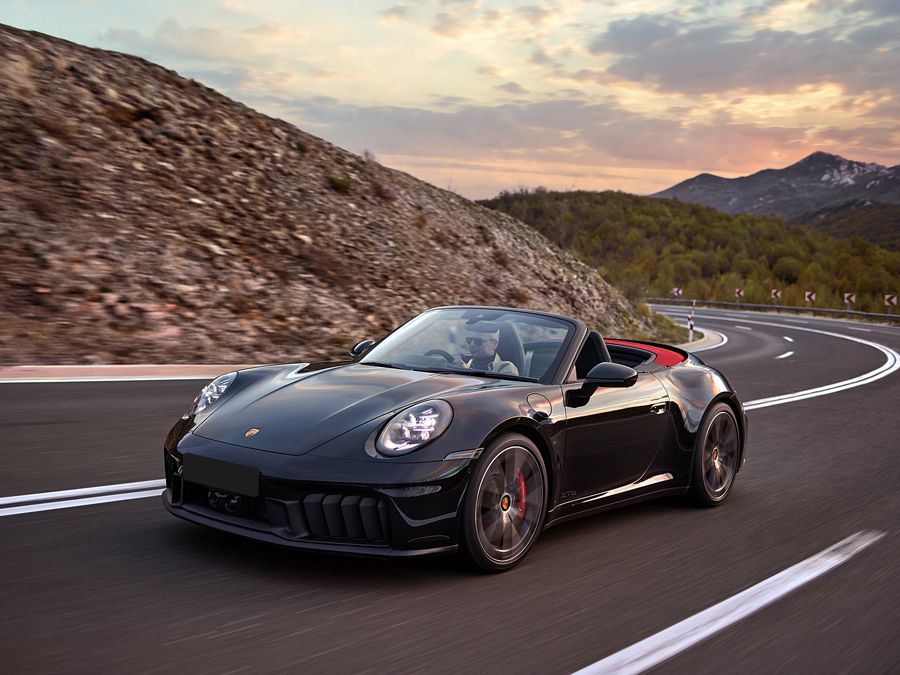 Porsche 911 Carrera 4 Cabriolet On the Road