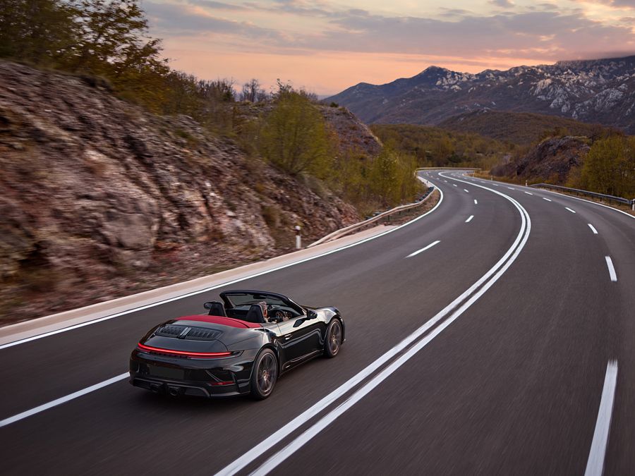 Porsche 911 Carrera 4 Cabriolet On the Road